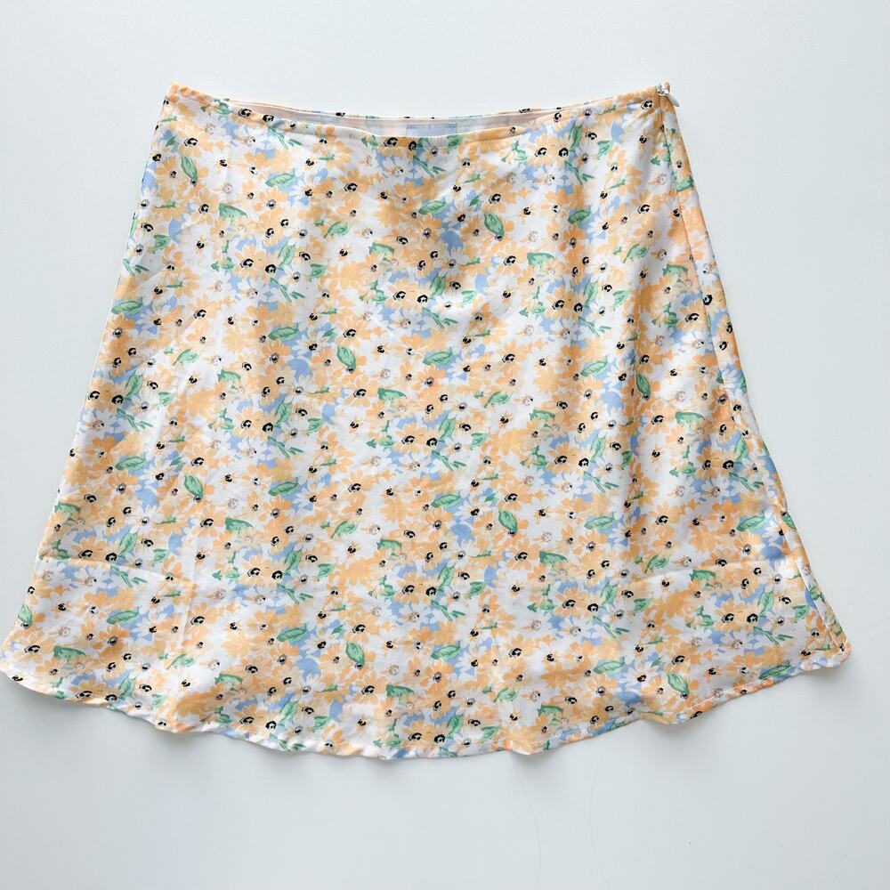 Princess Polly Floral Satin Mini Skirt